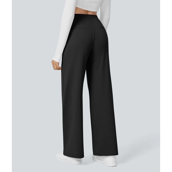 HALARA Black Straight Leg Pants - Picture 1 of 2